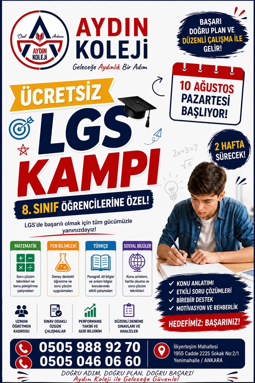 ÜCRETSİZ LGS KAMPI BAŞLIYOR!